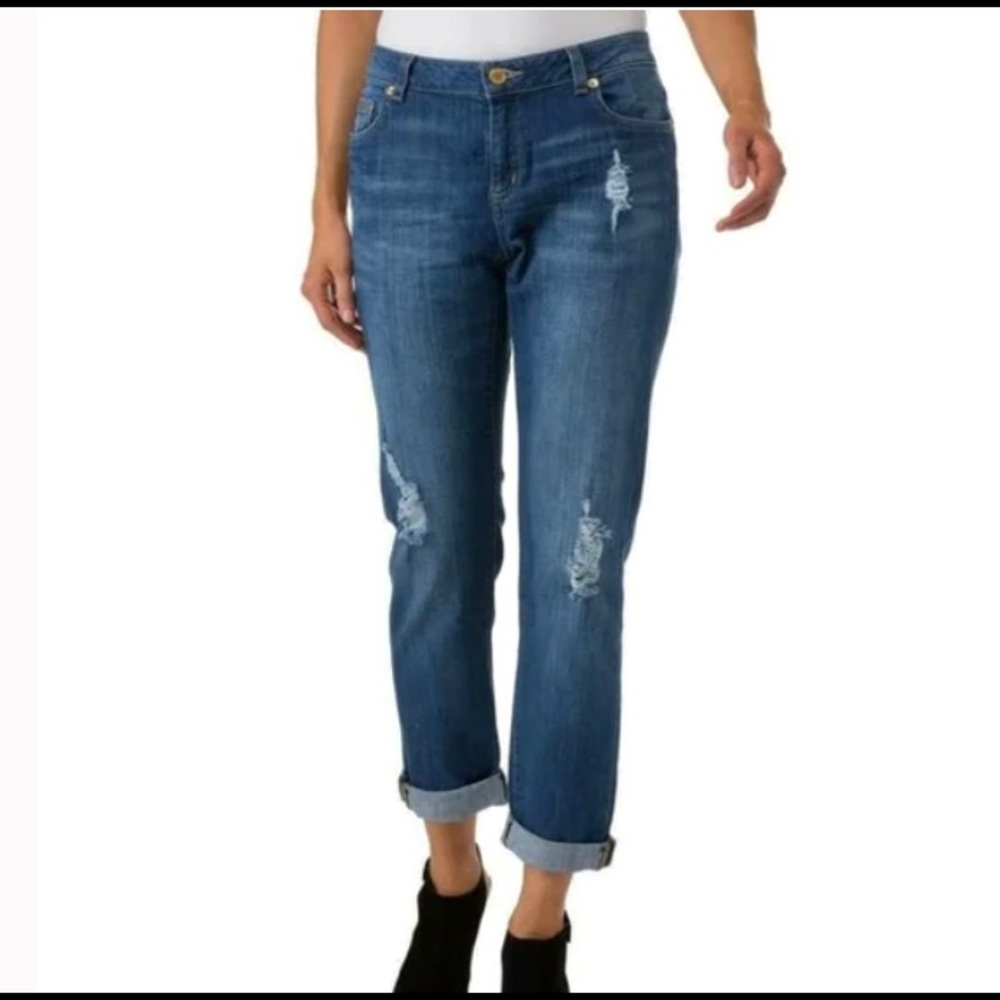 Michel Kors Dillon Relaxed Distressed Jeans size 16